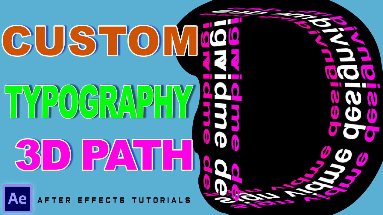 Read more about the article Create Custom 3D Path Typography in After Effects Tutorial
